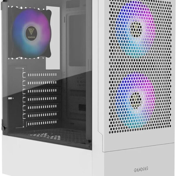 صندوق كمبيوتر GAMDIAS TALOS E3 MID TOWER ATX لون ابيض Z.17672039936756887