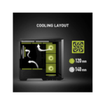⁦صندوق كمبيوتر ابيض MSI MAG PANO 110R PZ MID TOWER ATX - Z.17686681159558845⁩ - الصورة ⁦3⁩