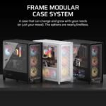 ⁦صندوق كمبيوتر CORSEIR FRAME 5000 SERIES MID TOWER ATX لون اسود Z.17671902567061527⁩ - الصورة ⁦3⁩