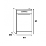 Whirlpool Dish Washer 14Set 10Prog White - Image 3