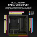 ⁦صندوق كمبيوتر CORSEIR FRAME 5000 SERIES MID TOWER ATX لون اسود Z.17671902567061527⁩ - الصورة ⁦6⁩