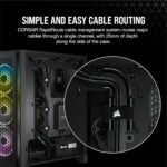 ⁦صندوق الكمبيوتر Corsair 4000D Airflow Tempered Glass Mid-Tower ATX باللون الأسود Z.17671893477243943⁩ - الصورة ⁦5⁩