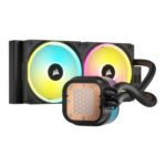 ⁦مبرد مائي للمعالج كورسير Corsair iCUE LINK H100i LCD 240 مم RGB، أسود Z.17669354386976843⁩ - الصورة ⁦2⁩