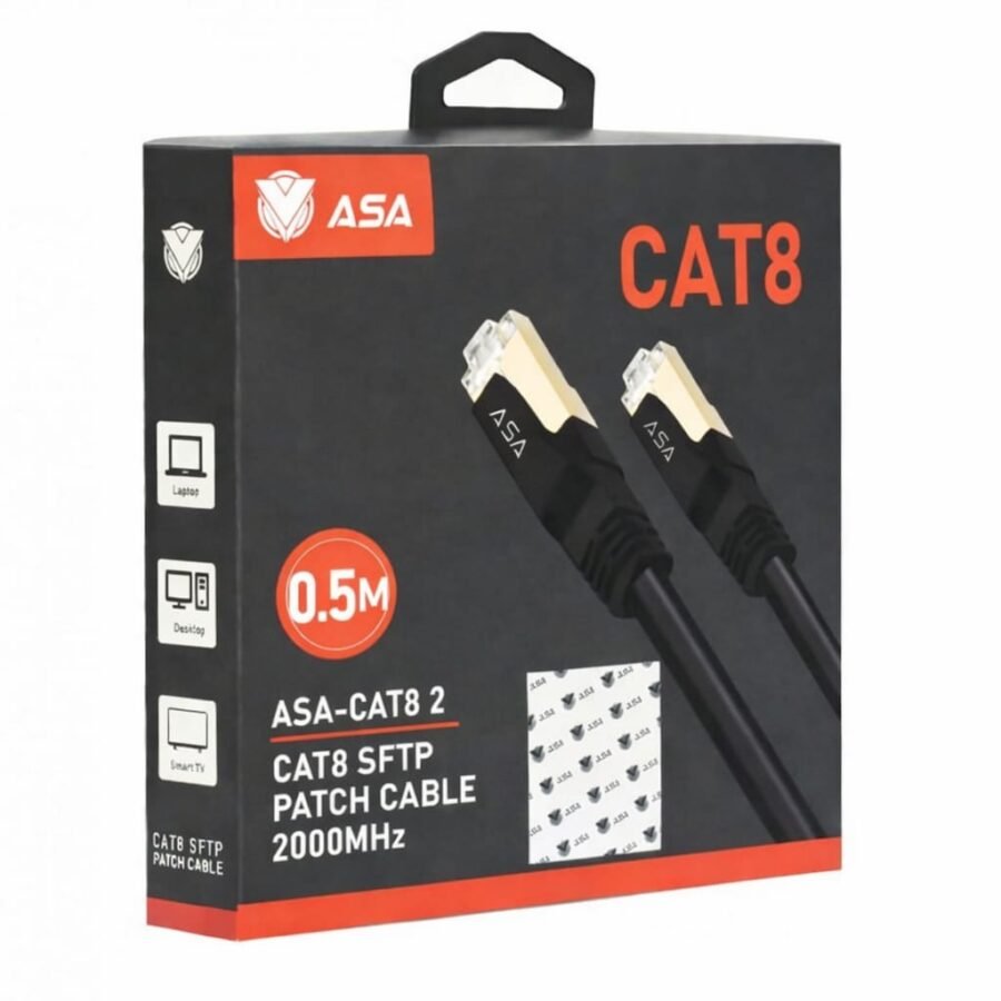 كيبل شبكة ايثرنت CAT8 بطول 0,5متر Z.17671036744796355