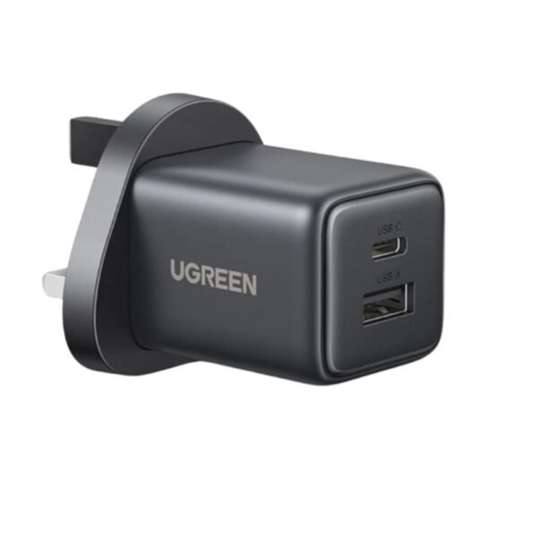 UGREEN- يوجرين - شاحن جداري بمنفذ USB-C ومنفذ USB وبقوة 20 واط-Z.22327.17452228893894212