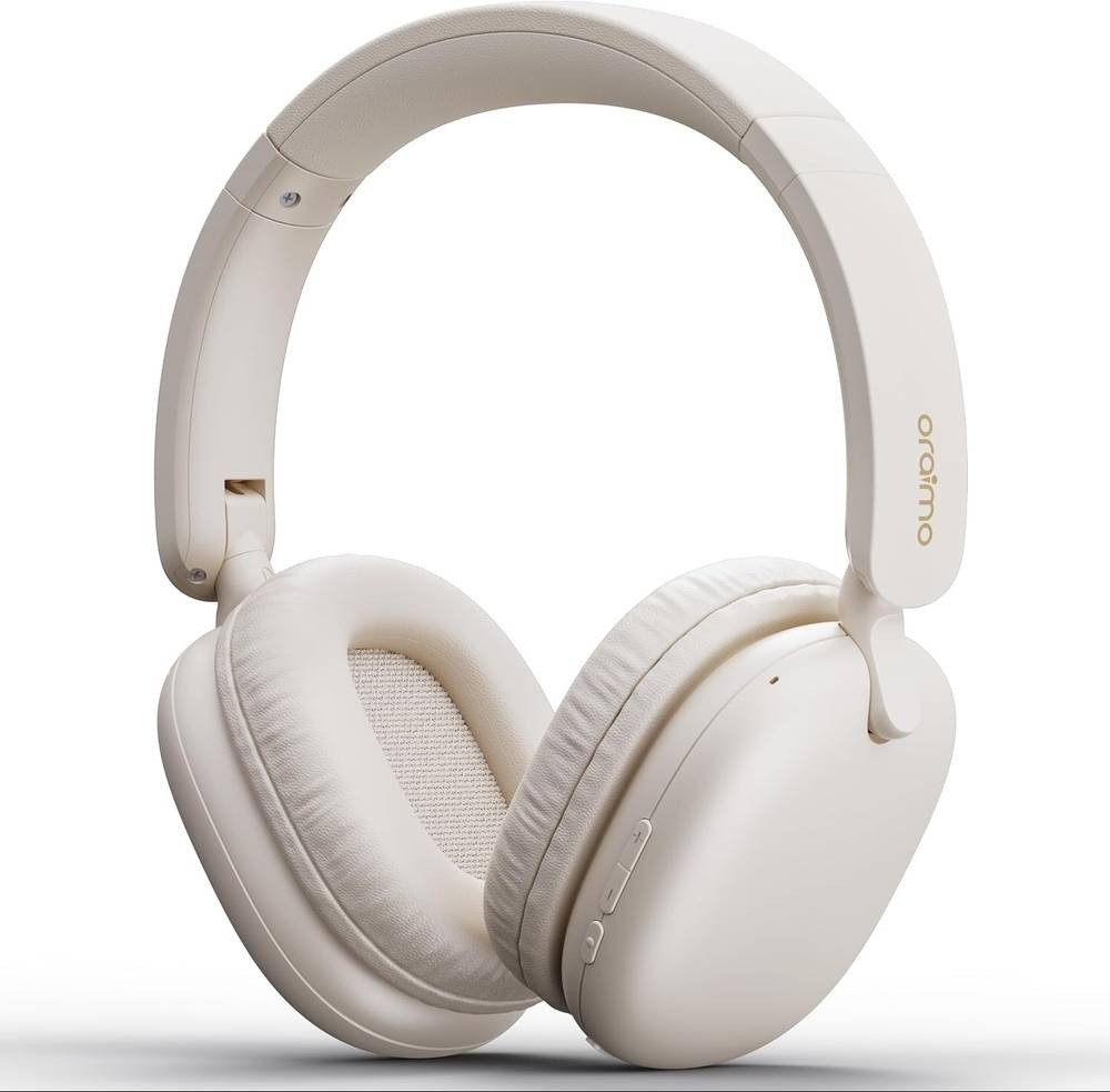 سماعة رأس لاسلكية (بلوتوث) بوم بوب لايت من oraimo - بطارية حتى 65 ساعة- لون ابيض -4894947054358