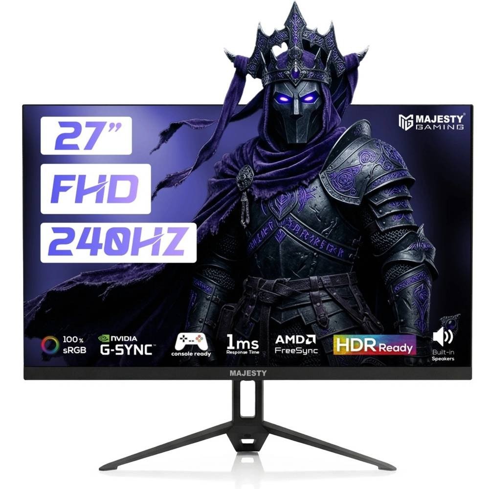 شاشة ألعاب ماجيستي 27 بوصة 240Hz 1ms G-Sync FreeSync - Majesty -500550040